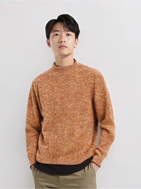 Orange knit sweater